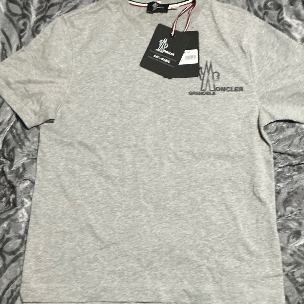 Moncler Light Gray Short Sleeve Tee